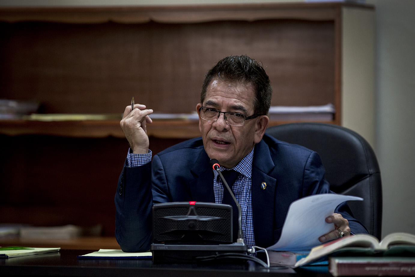 Miguel Ángel Gálvez, juez del caso, reenvía hasta mañana la primera sesión de primera declaración/Simone Dalmasso