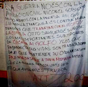 Los Zetas y su manifiesto de guerra en Guatemala