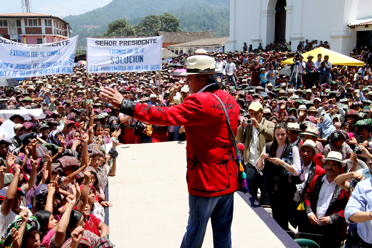 Presidente visita región ixil