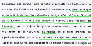 El tiempo de la Fiscal es ahora