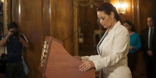 Roxana Baldetti, la despedida
