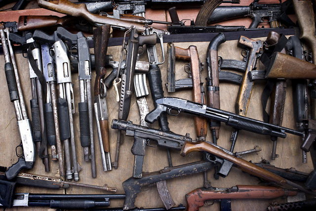 Pandillas entregan 77 armas de fuego