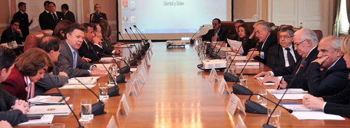 En noviembre pasado se reunió la Comisión Asesora para discutir los efectos del fallo de La Haya. Foto cortesía de Felipe Ariza - SIG.