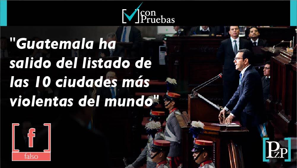 “Guatemala ha salido del listado de las 10 ciudades más violentas del mundo”
