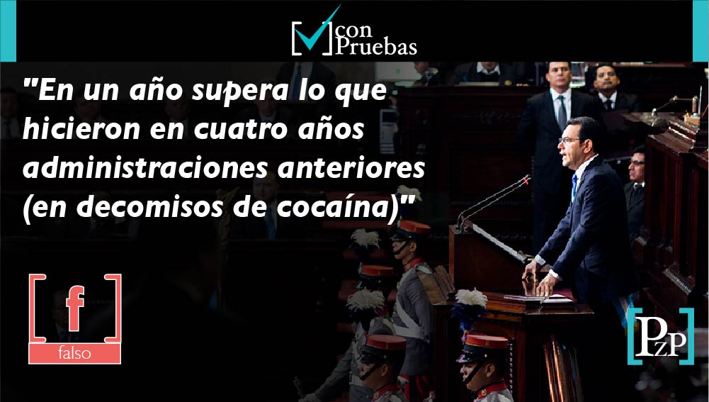 “En un año supera lo que hicieron en cuatro años administraciones anteriores (en decomisos de cocaína)”.