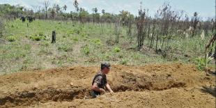 Las autoridades destruyen la pista clandestina junto a un pozo de Perenco