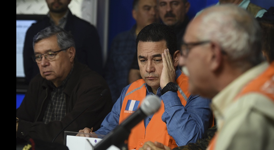 Jimmy Morales: “La ley de presupuesto no contempla que el Estado pueda gastar un centavo en emergencias”