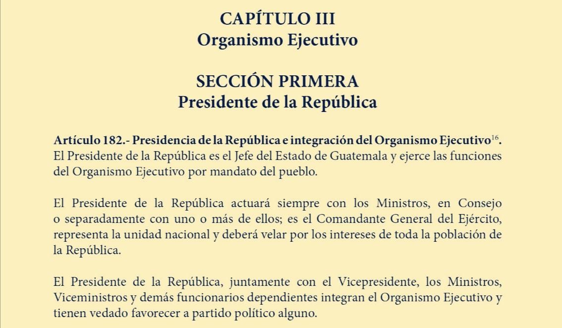 No, señor presidente; usted no puede saltar del barco