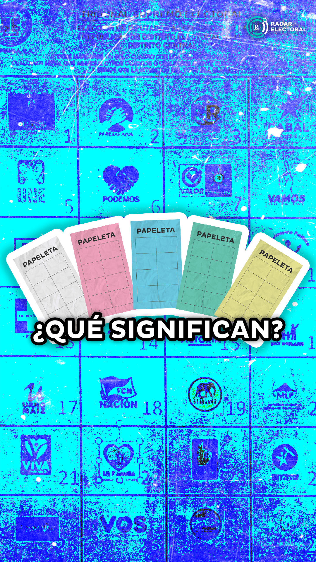 ¿Sabés qué significan las papeletas que te van a dar en el centro de votación?