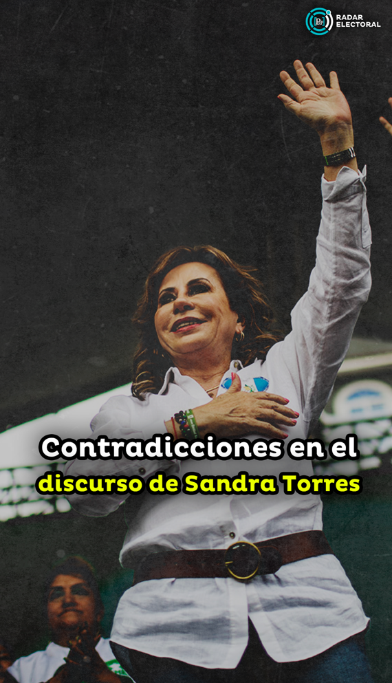 ¿Hay inconsistencias dentro del discurso de Sandra Torres?