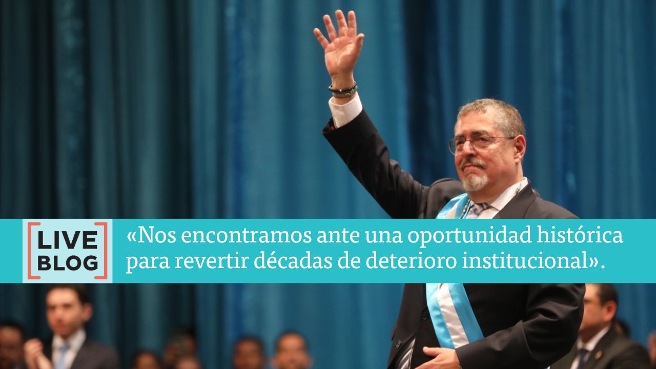 Liveblog | Bernardo Arévalo jura como Presidente con un discurso contra el autoritarismo y la corrupción
