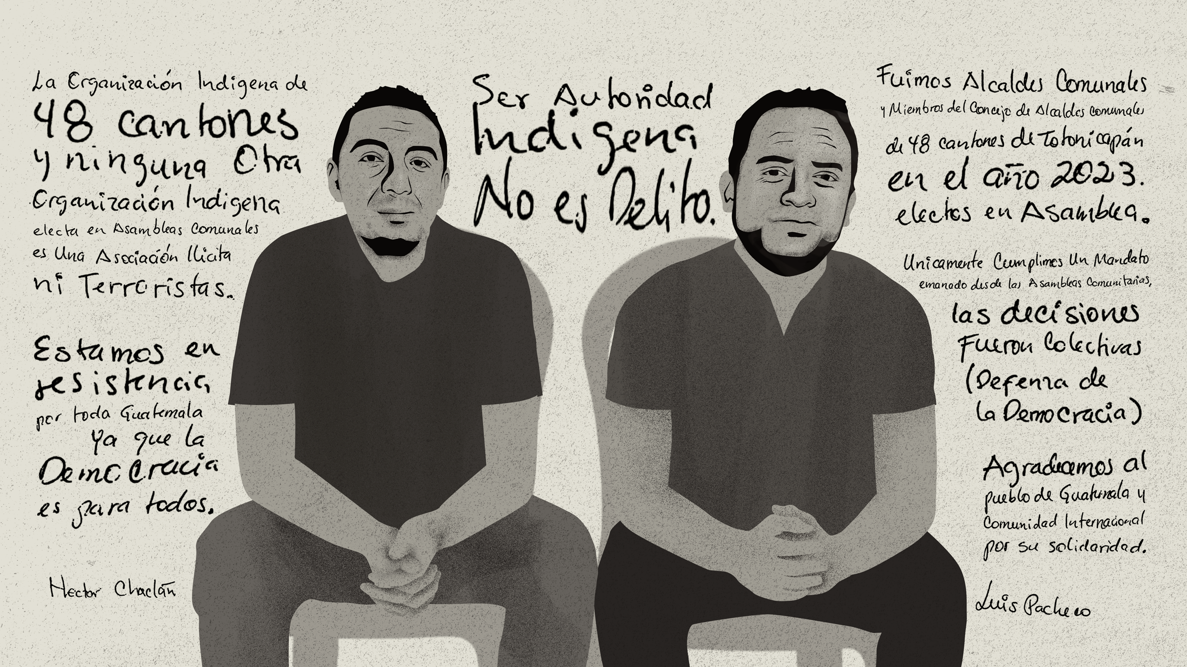 En el aislamiento Pacheco y Chaclán se consuelan en la Biblia, aseguran que siguen en resistencia